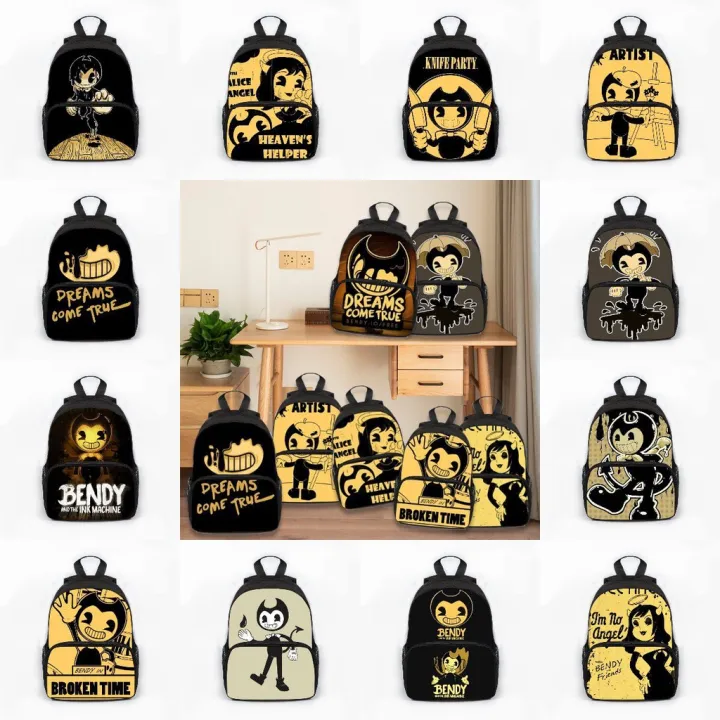 Bendy%20and%20the%20Ink%20Machine%20Backpack%20Student%20Pupils%20ravel%20Bags%20Schol%20bag%20For%20Kids%20Girl%20Boys%20-%20Image%204