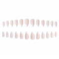 24pcs French Point Diamond Nails Wearing Artificial Square Head Press On Acrylic Nail Art Pearl Patch Almond False Nails. 