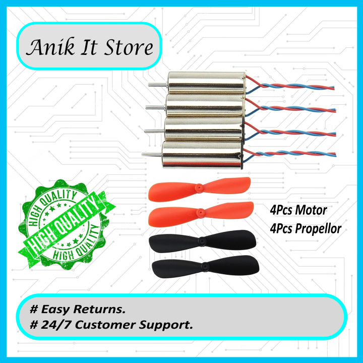 Drone Motor With Propellor 4Pcs Motor, 4Pcs Propellor