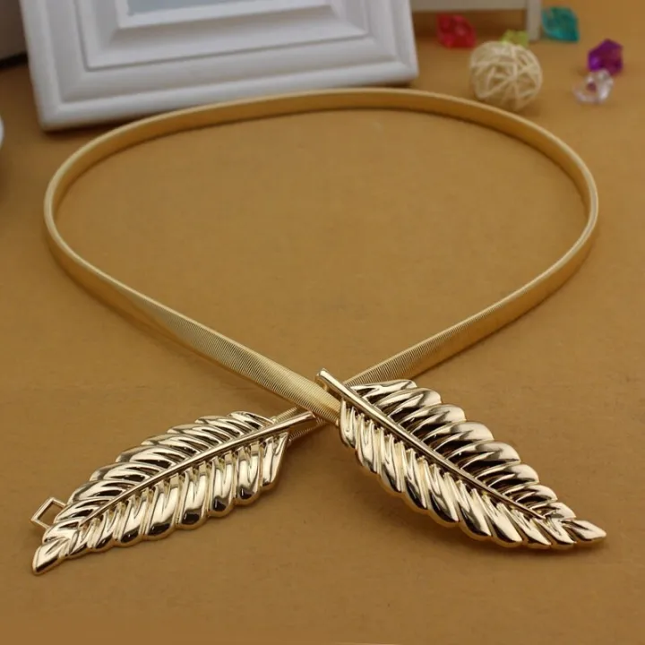 Ladies%20Belt%20Waist%20Band%20Women%20Buckle%20Leather%20Waist%20Strap%20Leaf%20Fashion%20Waistband%20Elastic%20Dress%20Waist%20Chain%20-%20Image%204