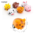 【Hot selling items 】NI pull back car cartoon ful soft shell fun racing toy for kids (random).