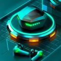 【VisioN Shop】Gaming Headsets Bluetooth Wireless Earphones Mode Zero latency Music Headphones N35 Upgraded LED Touch Earbuds. 