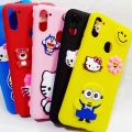 Samsung Galaxy A11 / Galaxy M11 - Hello Kitty High Quality 3D Rubber Made Cute Cartoon Lovely Unique Design Soft Ladies Cover (Back Case Cover For Smartphone).