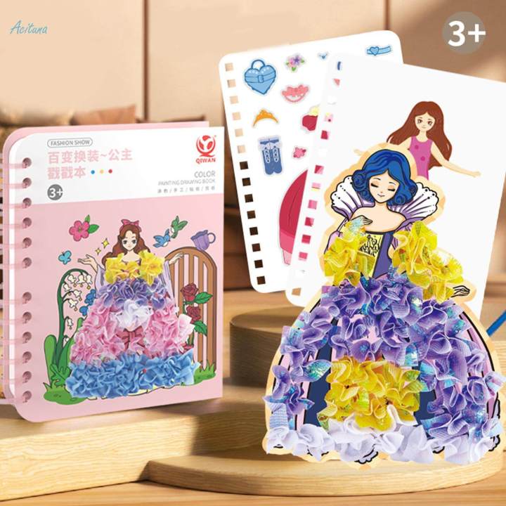 Colorful%20Watercolor%20Painting%20Book,%20Princess%20Theme%20Reusable%20Sticker%20Book,%20Removable%20Travel%20Sticker%20Book%20for%20Kids%20Birthday%20Party%20Supplies%20Awards%20-%20Image%202