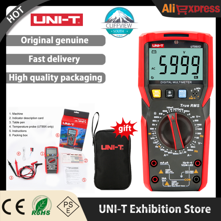 UNI-T%20UT89X%20UT89XD%20Professional%20Digital%20Multimeter%20True%20RMS%20NCV%2020A%20Current%20DC%20Voltmeter%20Capacitance%20Resistance%20Tester%20-%20Image%203