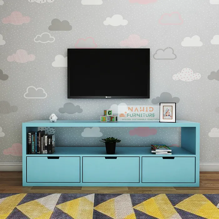 Modern%20TV%20Bench%20TV%20Cabinet%20for%20TV%20Up%20to%2032/43/50/55/65/70/85%20Inches,%20Mid-Century%20Entertainment%20Center%20Stand%20TV%20Console%20with%203%20Drawers%20and%20Storage%20Shelves%20for%20your%20Home%20&%20Office,%20-%20Image%205