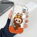Smalshop Hontinga for Redmi Note 10 5G Xiaomi Poco M3 Pro 4G Back Cover Cute Labubu Phone Case Cream Texture Wavy Edge Soft Mobile Cover. 