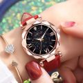 Women Casual Leather Ladies Watch Quartz Wrist Watch Starry Sky Female Clock reloj mujer relogio feminino. 