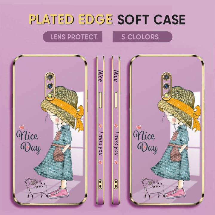 For%20Realme%20X%20Back%20Cover%20Luxury%206D%20Plating%20Lovly%20Girl%20Side%20Pattern%20Soft%20Silicone%20Square%20Mobile%20Phone%20Case%20-%20Image%202