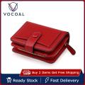 (New)Vocoal Women' Wallet imple Fahion Pure Large Capacity Money Bag Multifunctional Clutch Wallet PU Leather Card Wallet For Women Hap Zipper Co-in Pocket.