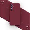 Luxury Original Phone Case for Samsung Galaxy A55 5G Soft Square Liquid Silicone Camera Lens Protection Couples Back Cover Funda. 