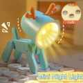 Mini Cute Lamp,Mini Table Lamp,LED Night Light Mini Folding Desk Lamp Cute Pet Lights Dog Deer Portable Night Light Student Living Room Decor Gift. 