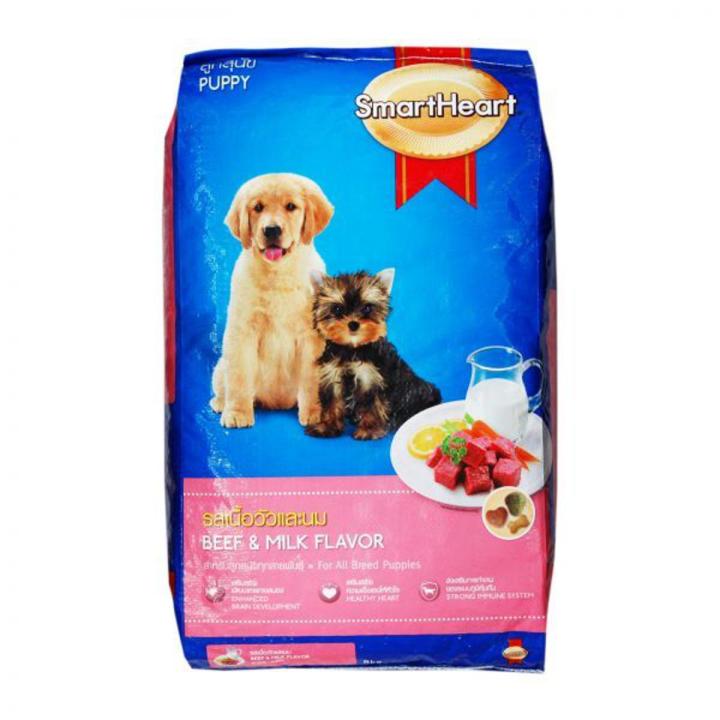 Smart Heart Puppy Dog Food Beef & Milk 3Kg Pack