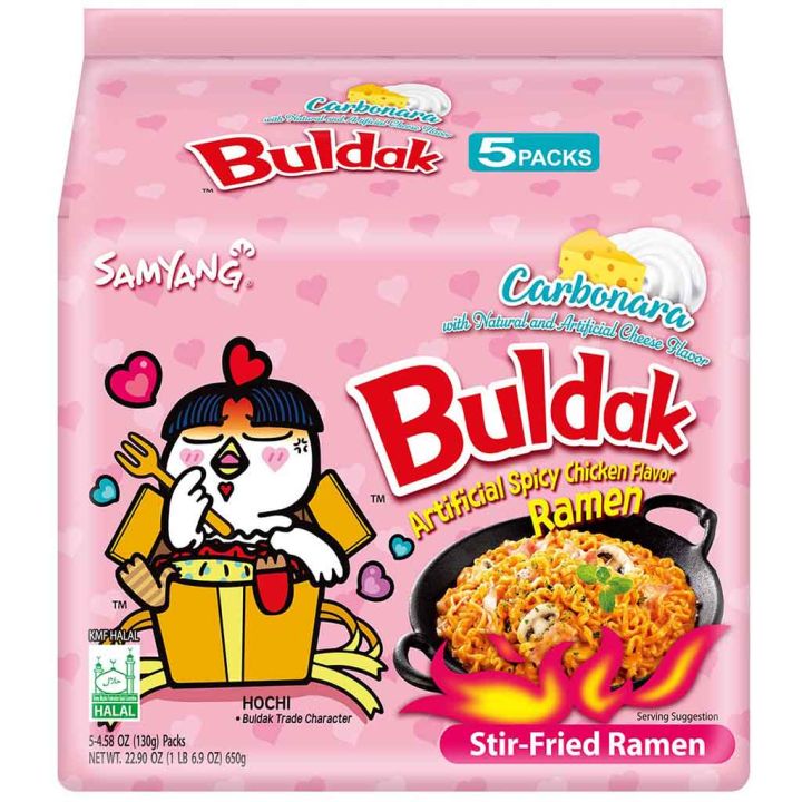 Samyang%20Carbonara%20Ramen%20Noodles%20(korean)%205%20X%20130Grams%20-%20Image%206