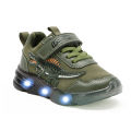 EXDINO Little Kids Spring Autumn LED Spinosaurus Light Up Shoes Children's Dinosaur Boys Flashing Outdoor Casual Sports Sneakers. 