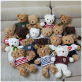 Manufacturer sweater bear teddy bear plush toy cute grab machine ragdoll doll children's activity gift doll.