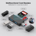 【Limited stock】 DoomHot Card Reader 7 in 1 USB Micro Card Reader OTG Computer SD TF - Versatile Card on the Go - Durable & efiicient.