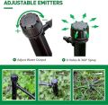 6 Pcs Drip Emitters Sprayer with Stake 360 Degree Dripper for Sprinkler Irrigation System Watering Kits. 