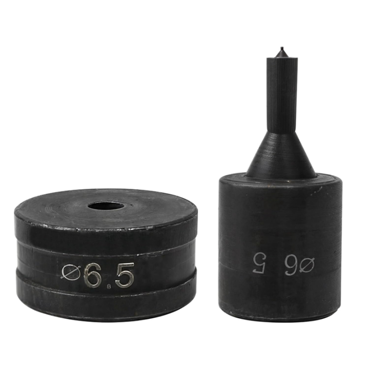 Hydraulic Hole Punch for CH70 CH-70 Machine, 6.5mm Hydraulic Punching Round Die Tool 1pc, Black
