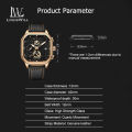 LouisWill Men's Watches Casuals Fashion Watch Quartz Watches Chronograph Business Wristwatches 3ATM Waterproof Watches True Leather Strap Luminous Pointers Wrist Watches with 3 Adjustable Dial for Men. 