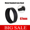 67mm Metal Standard Lens Hood Screw-in For Nikon Sony Fuji Canon EOS SLR 1300D 800D 760D 750D 700. D 650D Camera Accessories. 