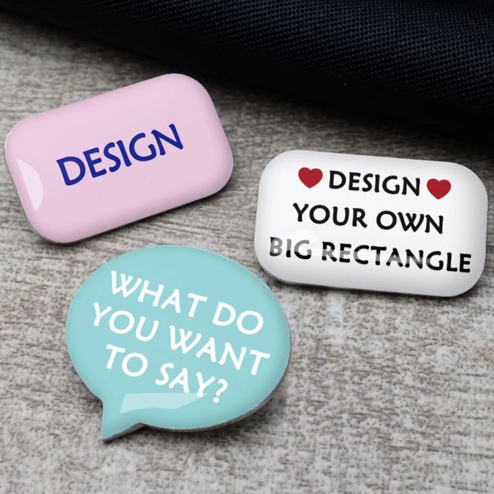 Personalised Badge Custom Enamel Pin Personalised Name Design Brooch Customizable Badge Gift for Her Him