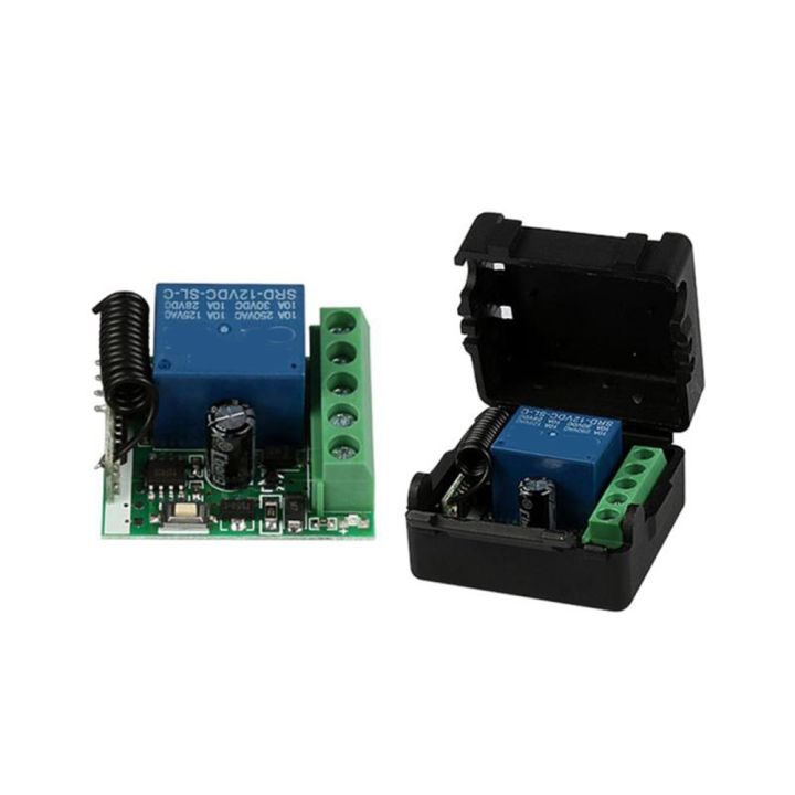 433%20Mhz%20RF%20Wireless%20Switch%20Receiver%20DC%2012V%20Single%20Relay%20Receiver%20Module%20with%201Pcs%20A/B%20Key%20Remote%20on%20Off%20Transmitter%20-%20Image%204