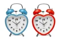 Heart-Shaped Metal Alarm Bed/Table Clock. 