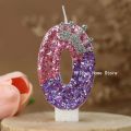 Princess Birthday Mermaid Pearl Candle Cake Topper Decor Girl 1 2 3 4 5 6 7 8 9 Year Old Wedding Dessert Cupcake Baking Supplies.