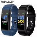 115 Plus Smart Watches for Women Men Kids Sports Watches Health Smart Wristband Heart Rate Fitness Pedometer Waterproof Bracelet. 