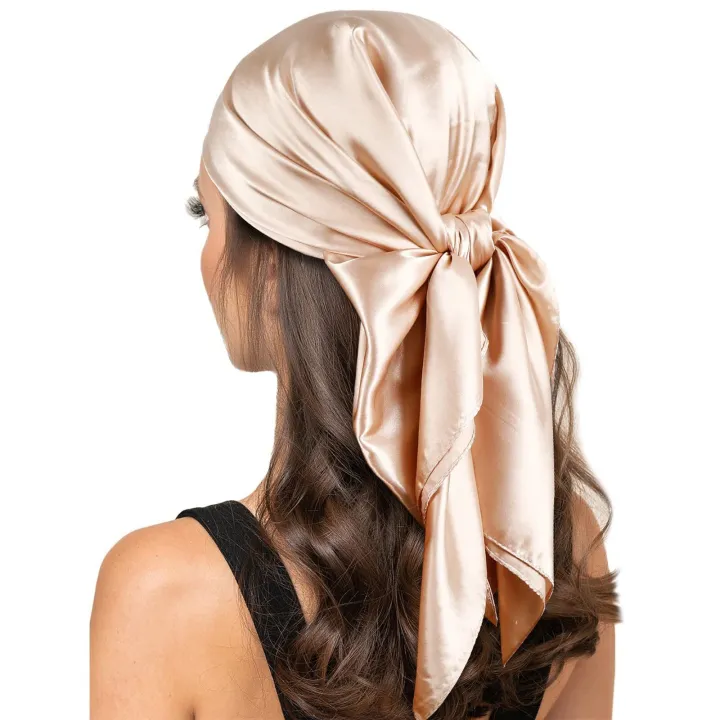 90*90cm%20Solid%20Color%20Satin%20Square%20Scarf%20Fashion%20Beach%20Women%20Head%20Wrap%20Spring%20Summer%20Shawl%20Ladies%20Foulard%20Bandanna%20Muffler%20Hijab%20-%20Image%202
