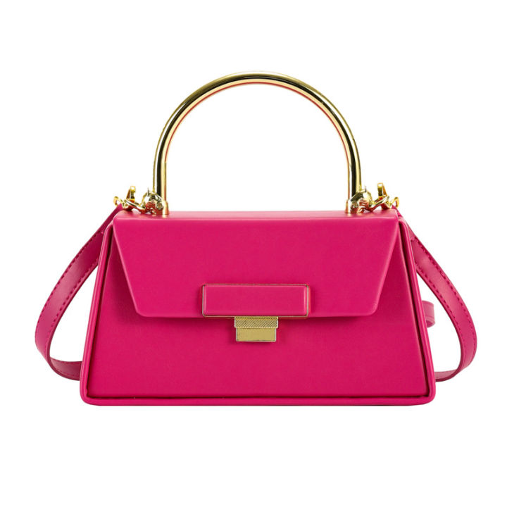 Metal%20Portable%20Small%20Square%20Bag%202023%20New%20Simple%20Box%20Bag%20Korean%20Version%20Niche%20Single%20Shoulder%20Commuting%20Texture%20Crossbody%20Women's%20Bag%20-%20Image%205