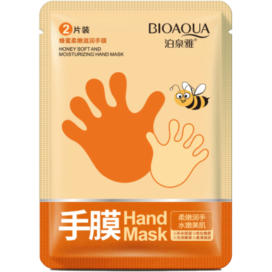 Bioaqua Honey Hand Peeling Mask Exfoliating Hand Sheet Mask- 1 Pair