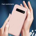 Tokifu Samsung Galaxy S10 Plus Casing The New Liquid Silicone Phone Case All-inclusive Shockproof Back Cover.