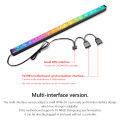 COOLMOON ARGB LED Strip Light With 5V 3Pin Small 4Pin Header Changing Light Speed DIY Lamp Bar Light Strip For PC Computer Case Chassis.