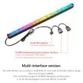 Yfashion COOLMOON ARGB LED Strip Light With 5V 3Pin Small 4Pin Header Changing Light Speed DIY Lamp Bar Light Strip For PC Computer Case Chassis. 