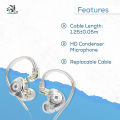 KZ EDX Pro Dynamic HiFi Earphone Mic Sports In-Ear Earbud.