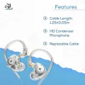 KZ EDX Pro Dynamic HiFi Earphone Mic Sports In-Ear Earbud.