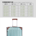 Transparent Luggage Cover Waterproof Thick Clear PVC Suitcase Cover Travel Bag Dust Protector Stylish Luggage Cases Cover for 20-30 inch. 