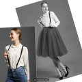 Men’s Adjustable Suspenders Braces – Elastic Y-Back Trouser Holder. 