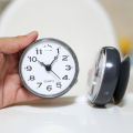European-Style Waterproof Suction Cup Small Clock Bathroom Ideas Wall Clock Small Simple Kitchen Refrigerator Clock Household round Pocket Watch. 