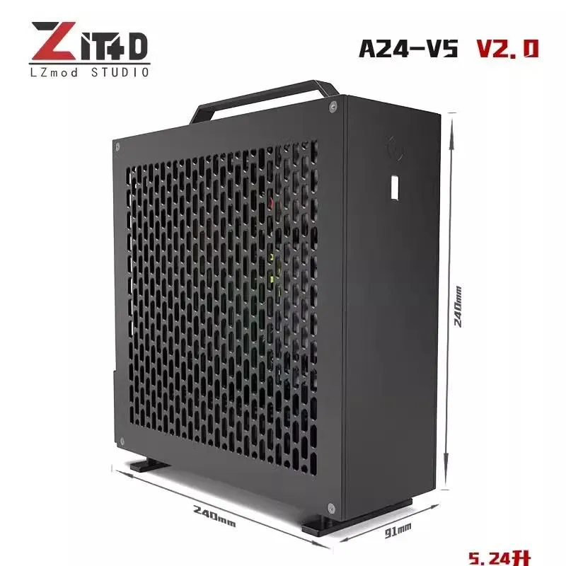 In Stock Lzmod Mini A24-V5 2.0 Dual Slot Single Display 1U Power