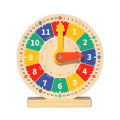 Children's Wooden Zodiac Model Clock Digital Clock Teaching Aids Intelligence Development Understanding Learning Time Educational Toys. 