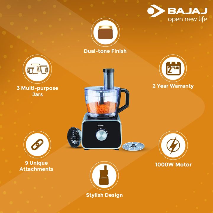 Bajaj%20FX-1000%20DLX%201000%20Watts%20Food%20Processor%20and%20Mixer%20Grinder%20with%209%20attachments%20(Black)%20India%20-%20Image%207