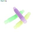 5Pcs Luminous Pop Tubes Sensory Fidget Toy Stress Relieve Toys Squeeze Gifts Toy Autism Anti Stress Plastic Bellows for Children.