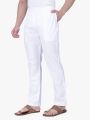 Stylish White Color Narrow Pant Pajama  For Men. 