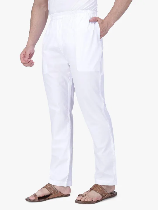 Stylish%20White%20Color%20Narrow%20Pant%20Pajama%20%20For%20Men%20-%20Image%203