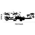 Dashboard Decal Glove Box Beach Scenery Vinyl Sticker Trim for Jeep Wrangler JL Gladiator JT 2018-2023 Accessories.