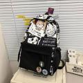 Anime Luffy Boy Girl Kids School Book Bags Travel Backpack Shoulder Graffiti Student Bag. 