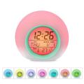 2X Kids Alarm Clock - Wake Up Light Digital Clock with 7 Colors Changing, Press Control and Snooze Function for Bedrooms. 